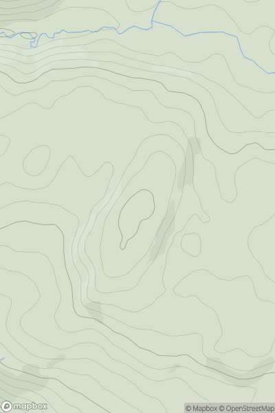 Thumbnail image for Esgair Fawr [South-West Wales] [SN739586] showing contour plot for surrounding peak